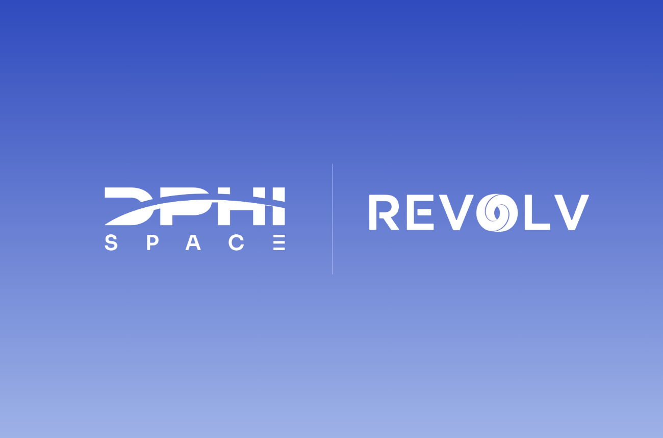 DPhi Space and Revolv Space logos partnership announcement